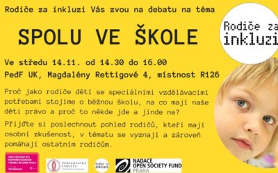 Spolu ve škole – Debata se studenty pražské pedagogické fakulty